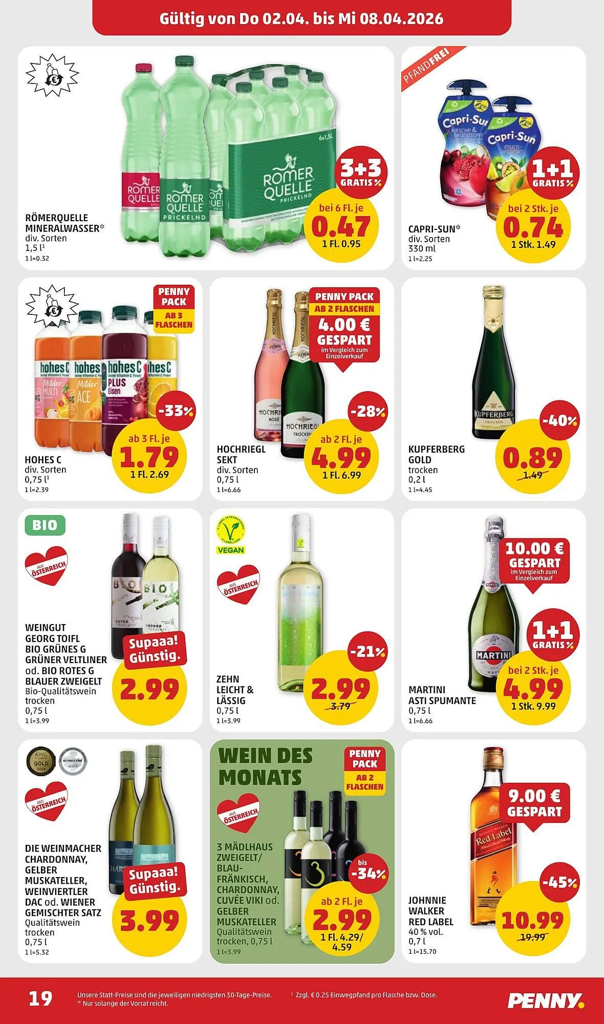 PENNY Flugblatt von 2. April bis 8. April 2026 - Flugblätt seite  19