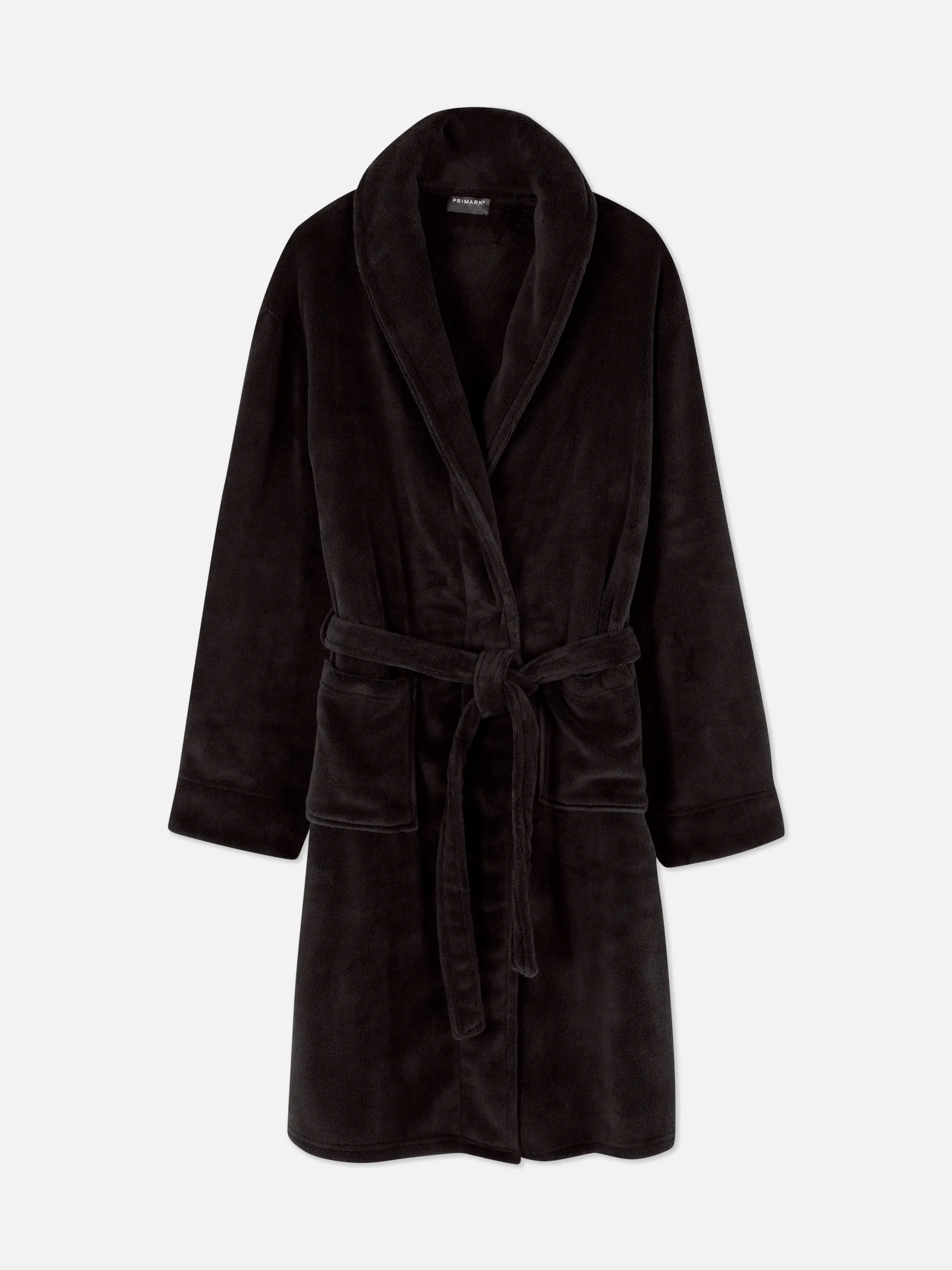 Bademantel aus Plüschstoff