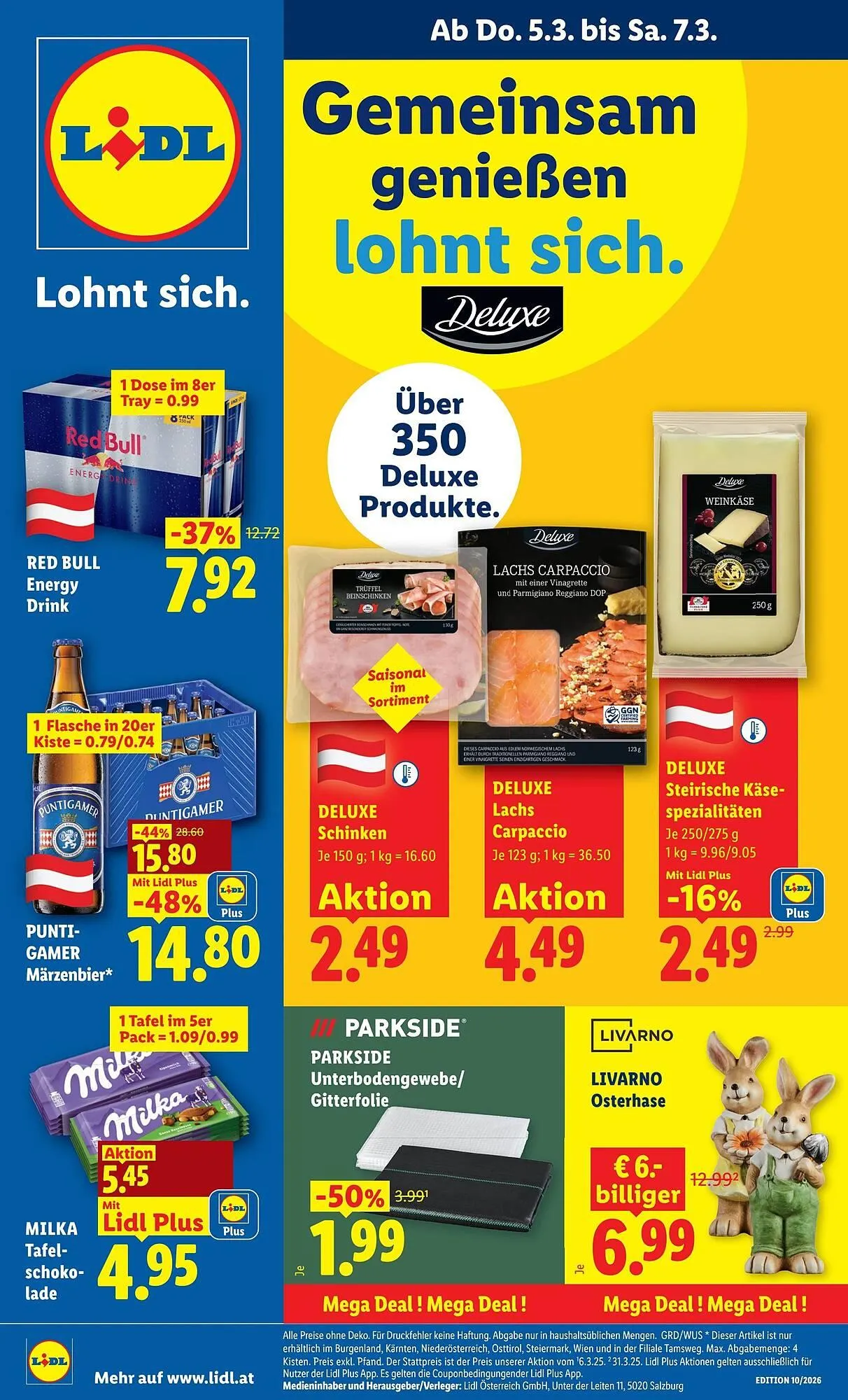 Lidl Flugblatt von 5. März bis 7. März 2026 - Flugblätt seite  1