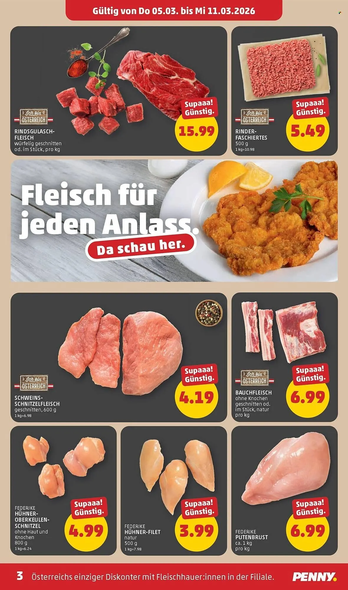 PENNY Flugblatt von 5. März bis 11. März 2026 - Flugblätt seite 3