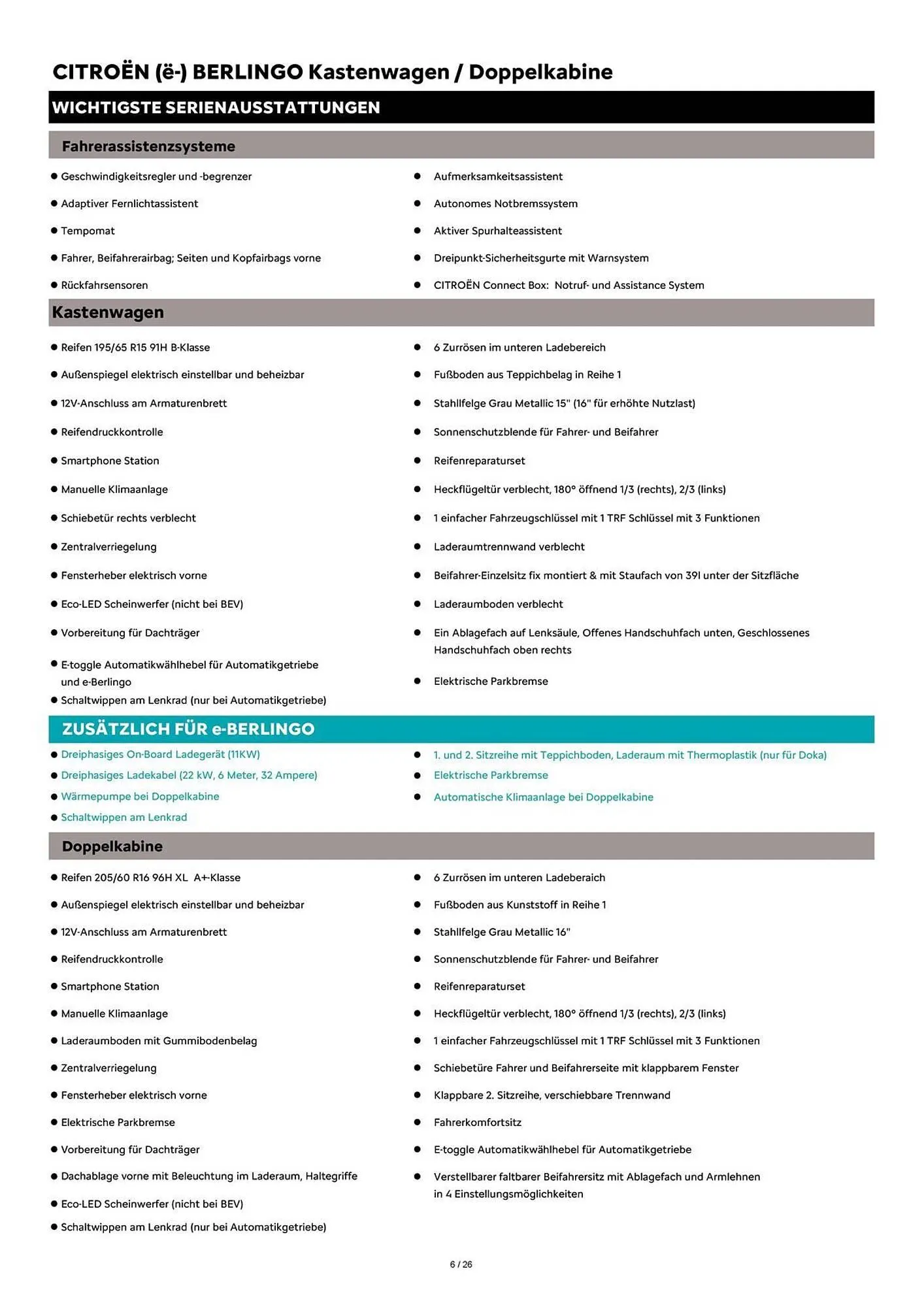 Citroen Flugblatt von 1. April bis 30. April 2026 - Flugblätt seite  6