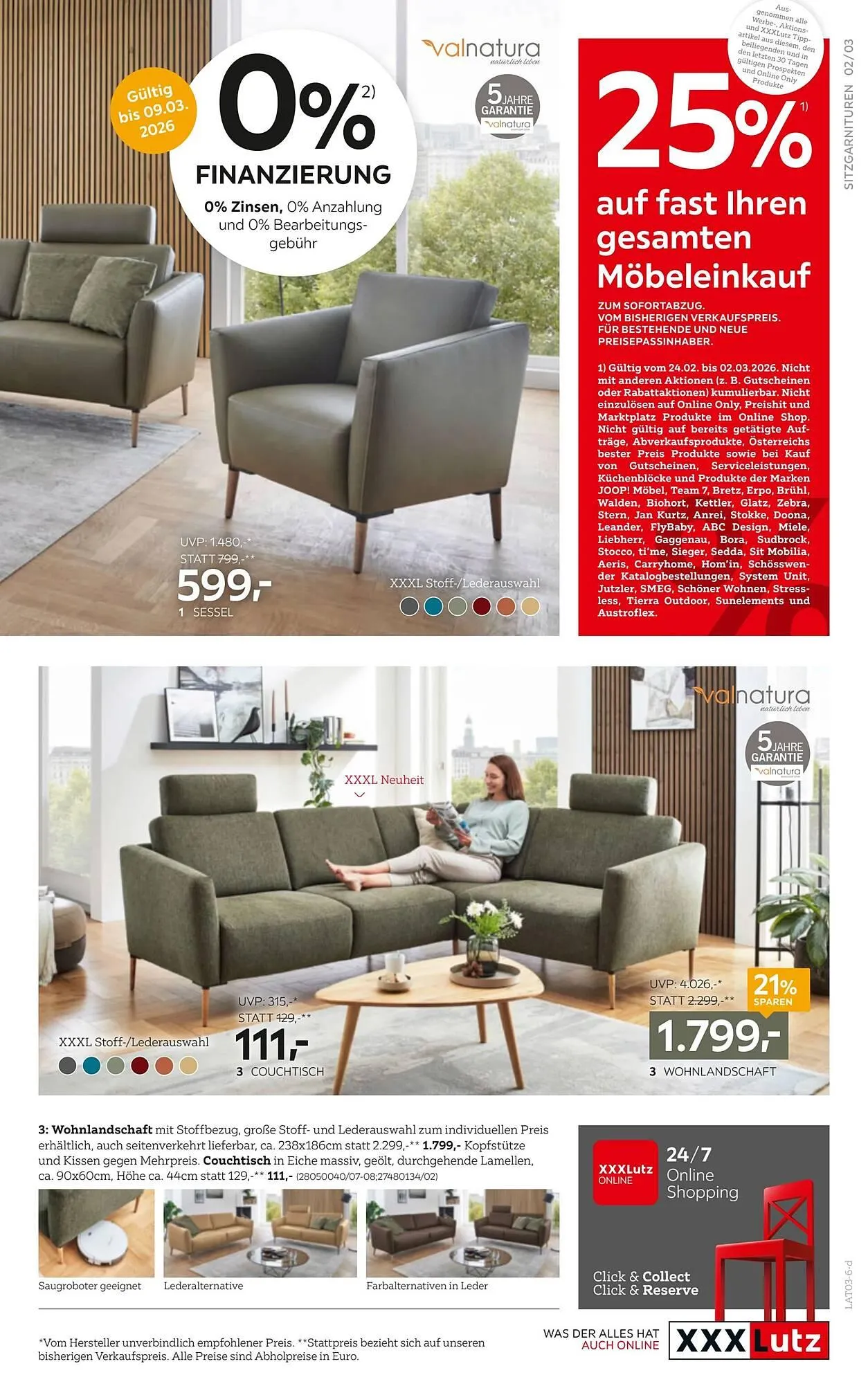 XXXLutz Prospekt von 24. Februar bis 10. März 2026 - Flugblätt seite  3