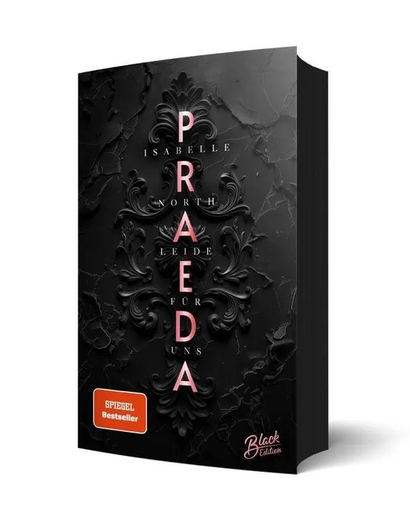 Praeda Mit exklusivem Page Overlay, wunderschönem Farbschnitt und weißer Schrift auf schwarzen Seiten