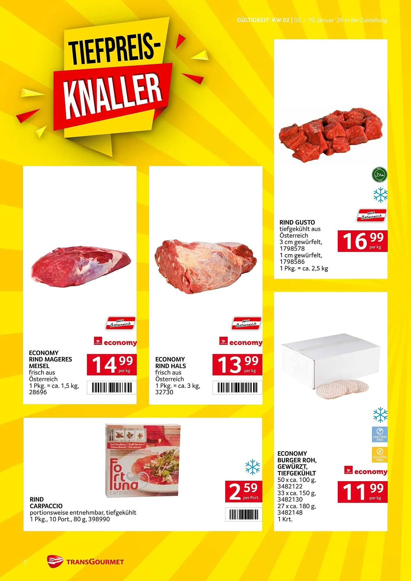 Transgourmet Flugblatt von 5. Jänner bis 10. Jänner 2026 - Flugblätt seite 2