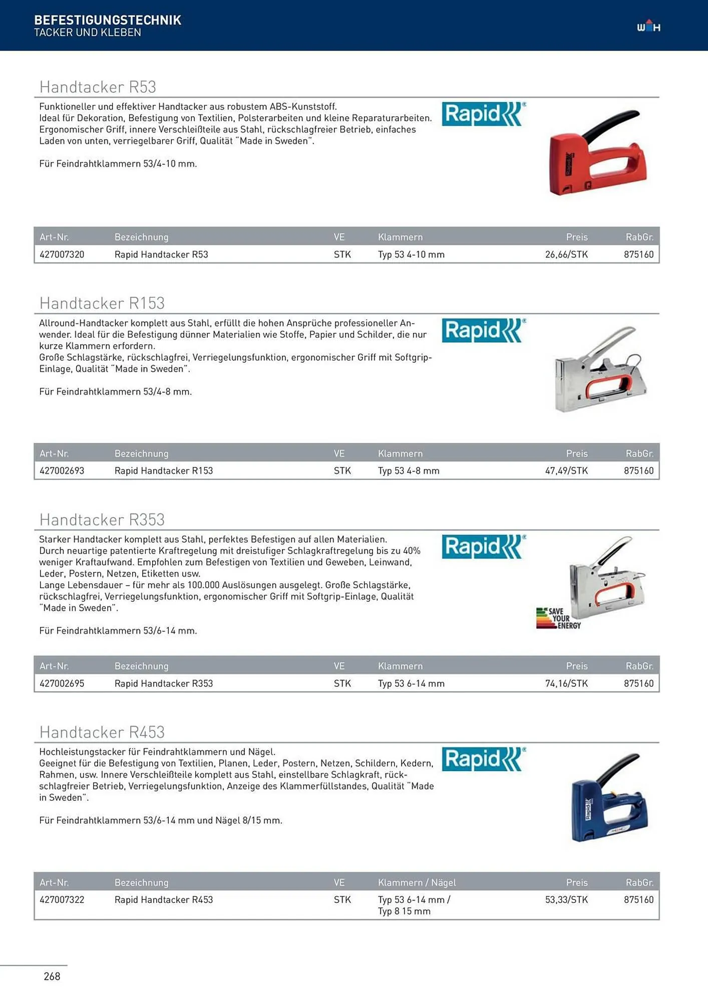 Würth Flugblatt von 22. Februar bis 31. Dezember 2024 - Flugblätt seite  268