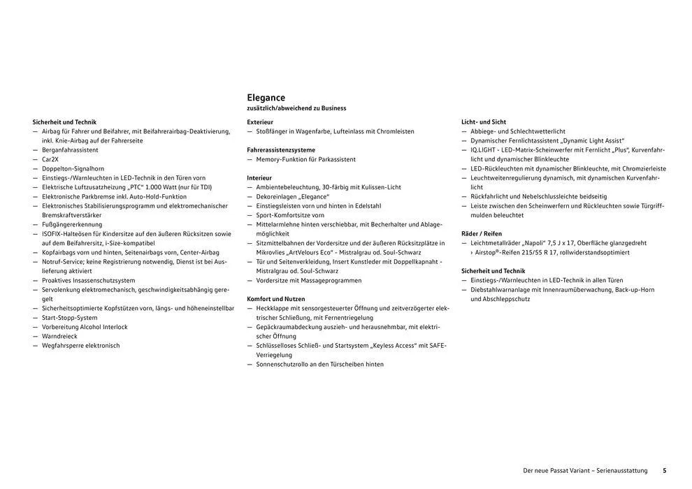 Volkswagen The new Passat von 16. Februar bis 16. Februar 2025 - Flugblätt seite 5