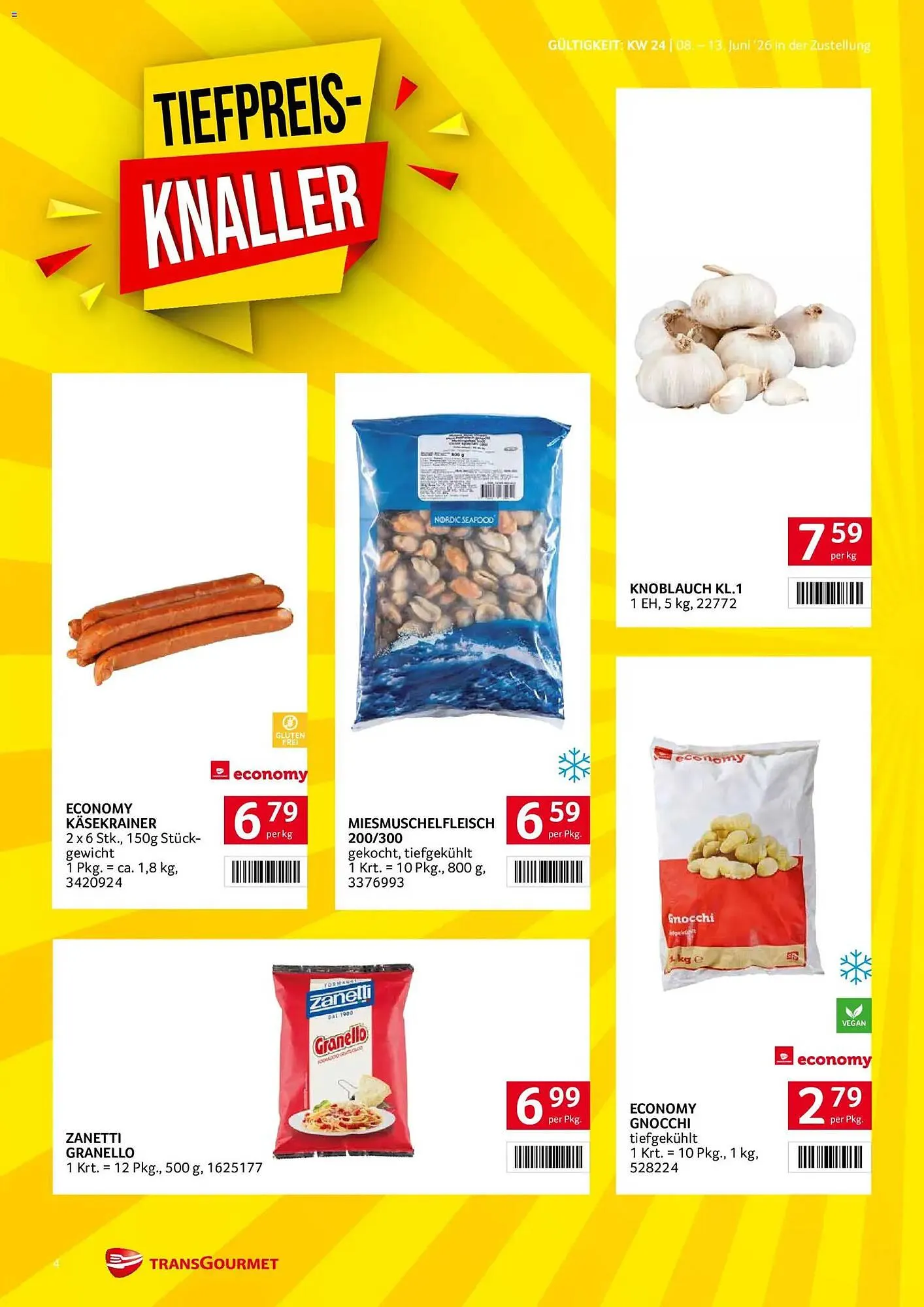 Transgourmet Flugblatt von 8. Juni bis 13. Juni 2026 - Flugblätt seite 4