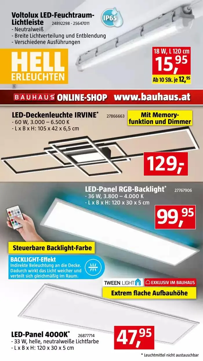 Bauhaus Angebote von 30. Jänner bis 28. Februar 2025 - Flugblätt seite  20