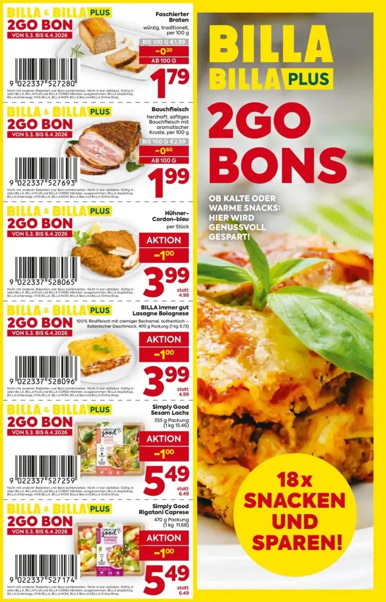 Billa Angebote gültig bis 06.04.2026 von 27. März bis 6. April 2026 - Flugblätt seite  1