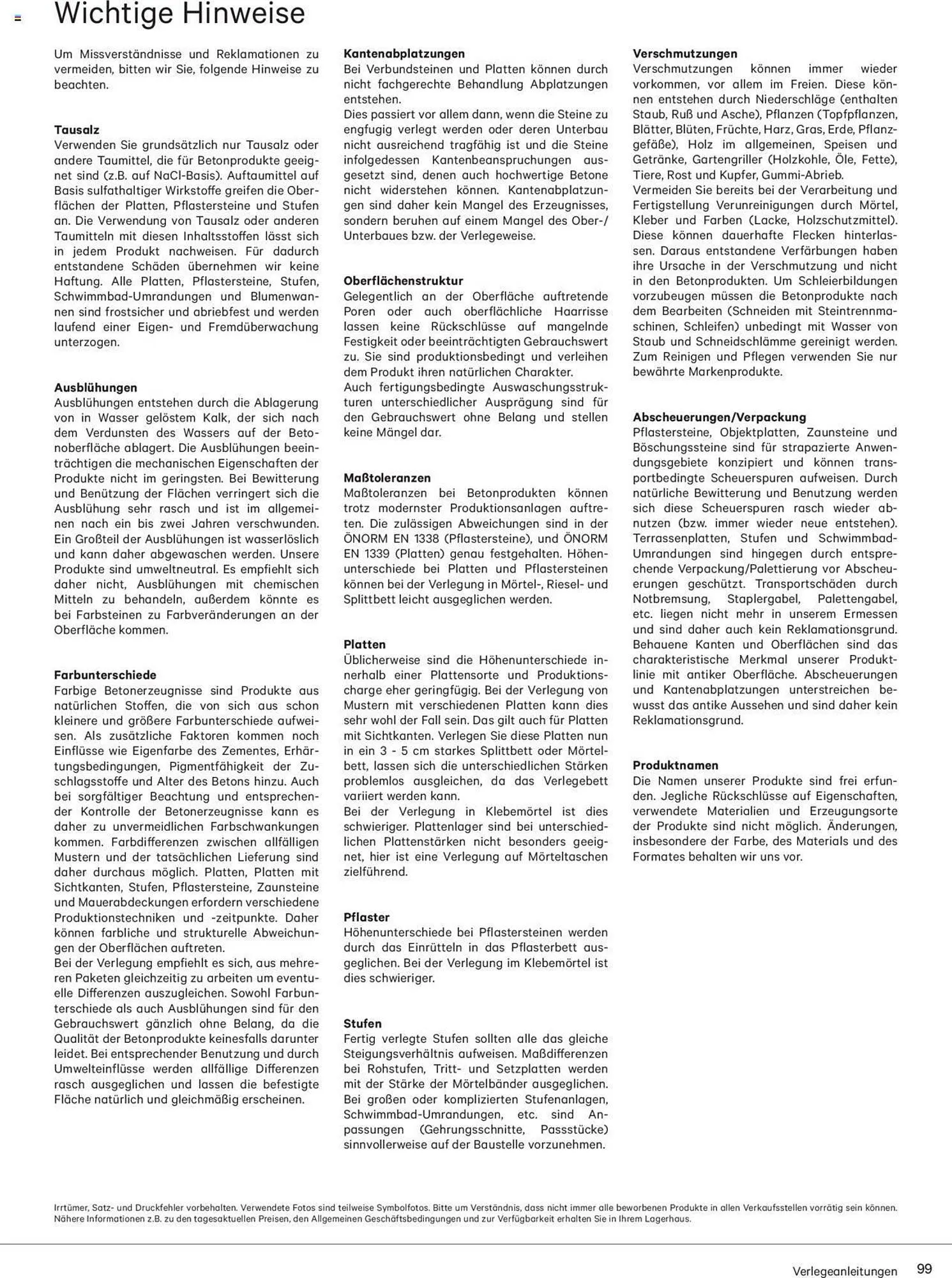 Lagerhaus Flugblatt von 2. März bis 31. Dezember 2023 - Flugblätt seite  99