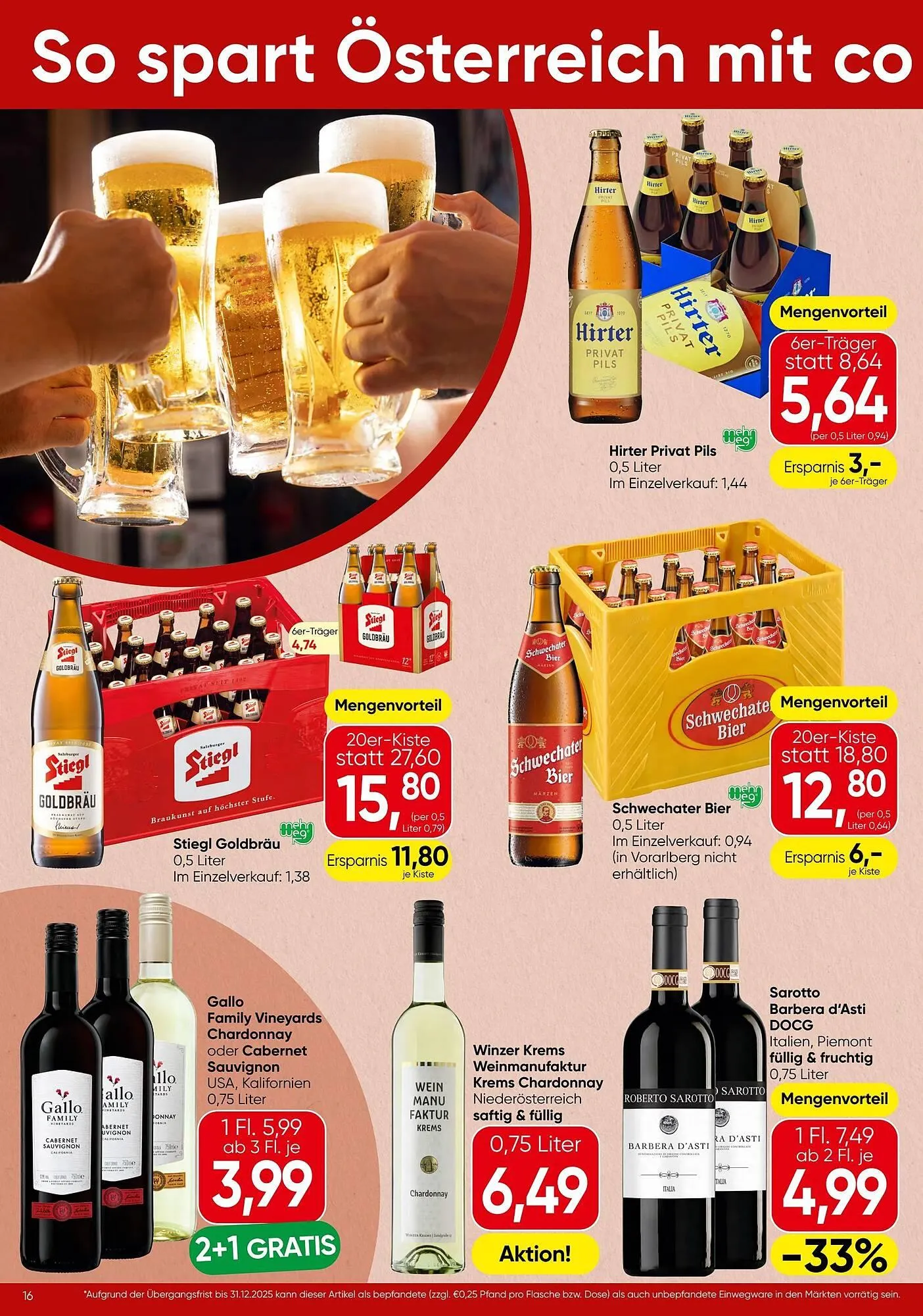 Spar Flugblatt von 6. November bis 19. November 2025 - Flugblätt seite 16