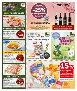 INTERSPAR Flugblatt von 26. März bis 8. April 2026 - Flugblätt seite  2