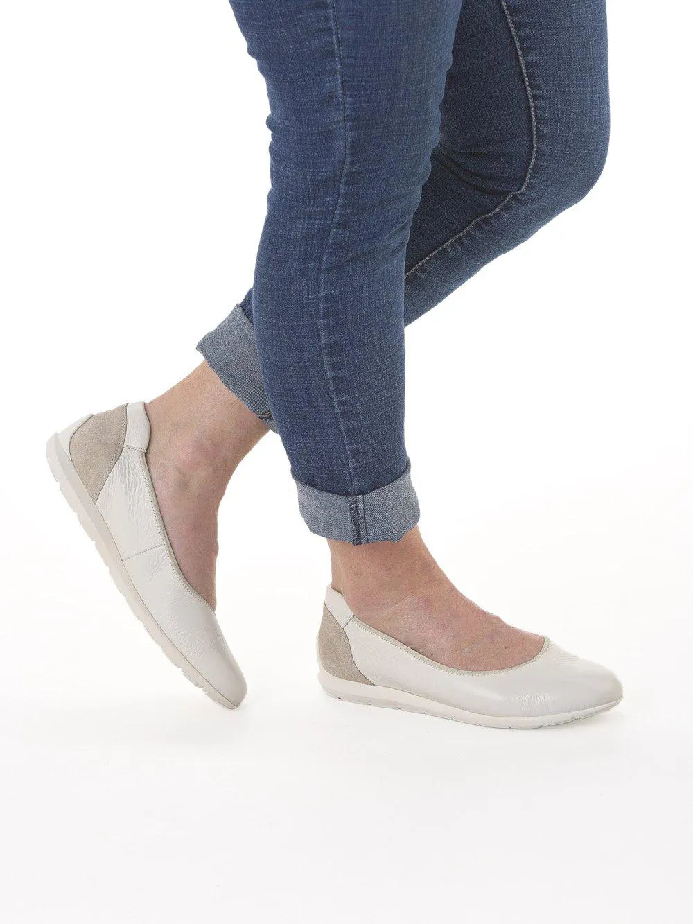 Damen Ballerina Sardinia cream