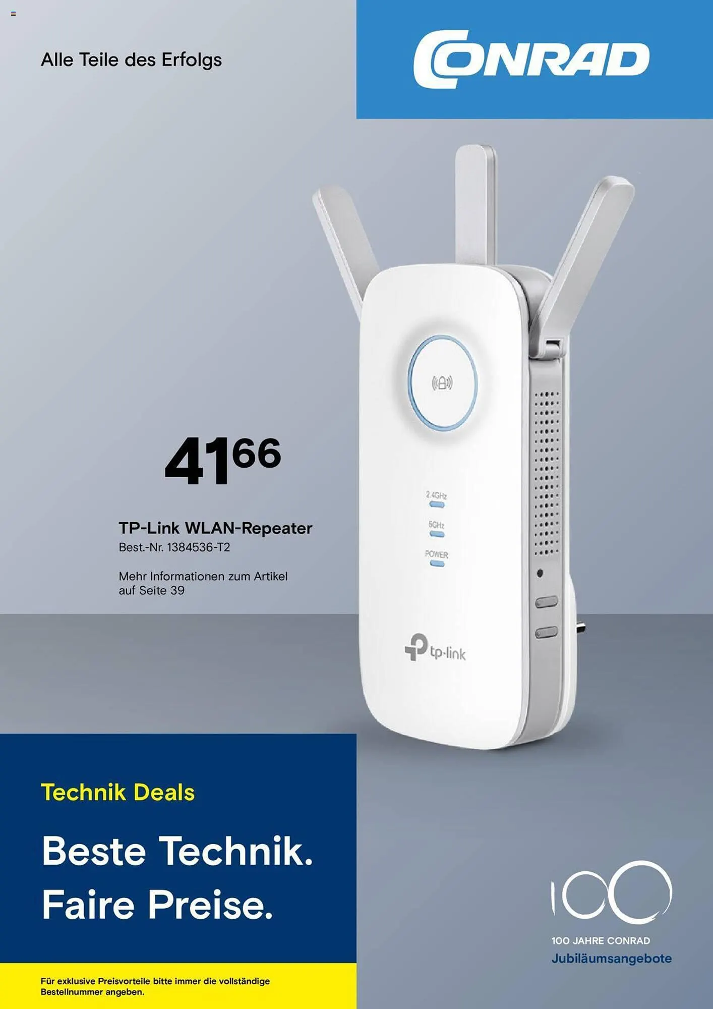 Conrad Flugblatt von 4. September bis 22. Oktober 2023 - Flugblätt seite  1