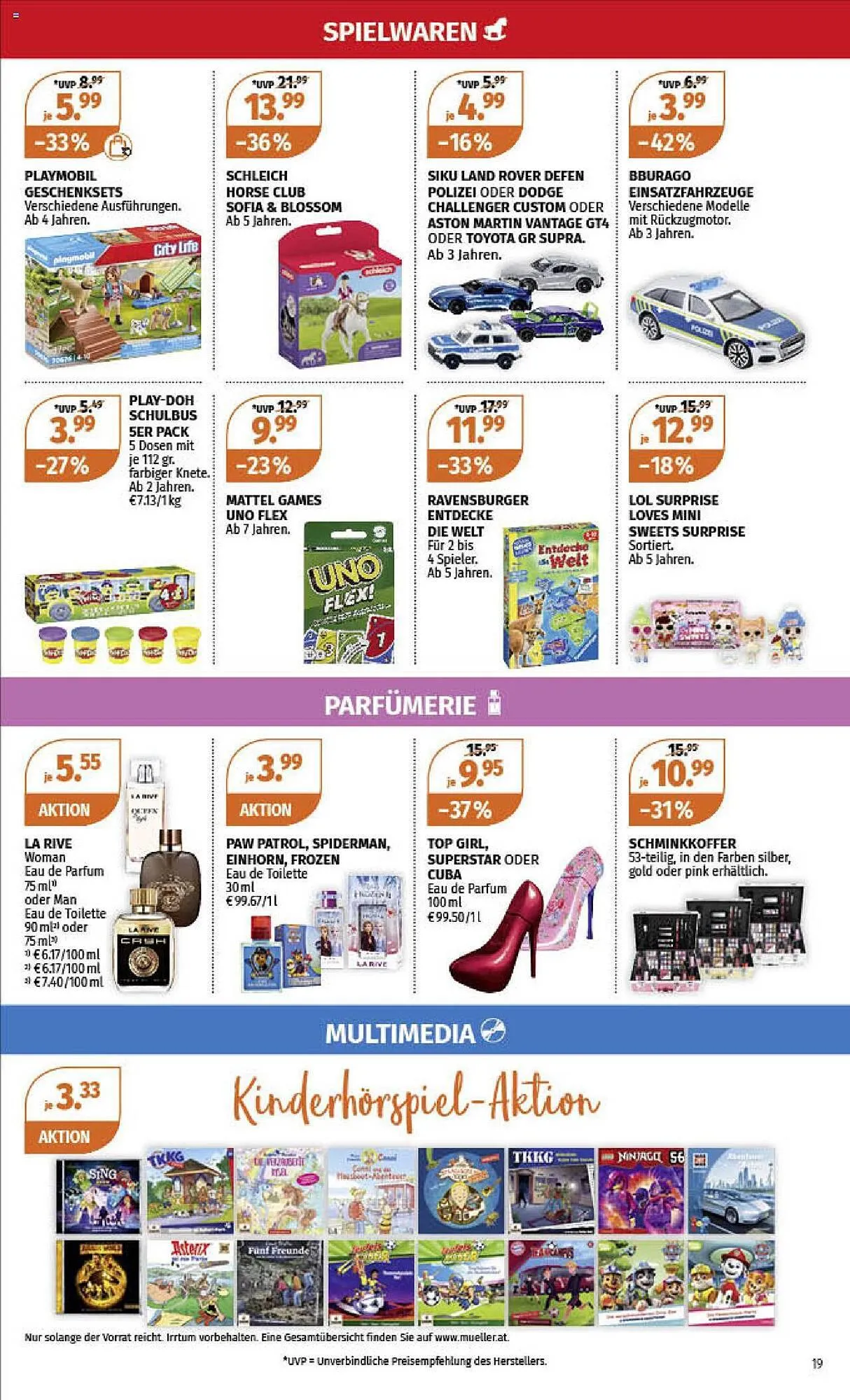 Müller Flugblatt von 28. August bis 16. September 2023 - Flugblätt seite 19