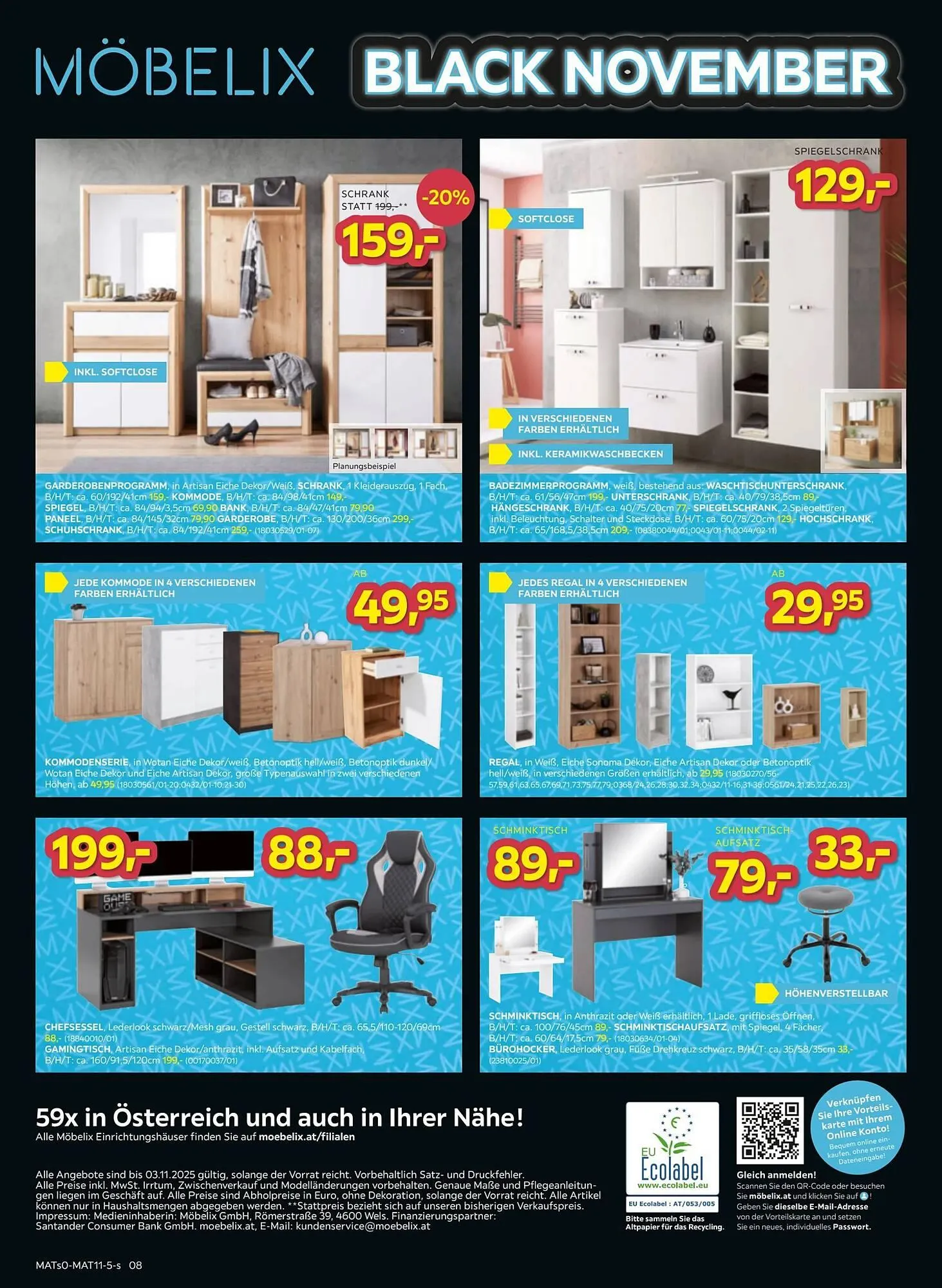 Möbelix Prospekt von 28. Oktober bis 4. November 2025 - Flugblätt seite 8