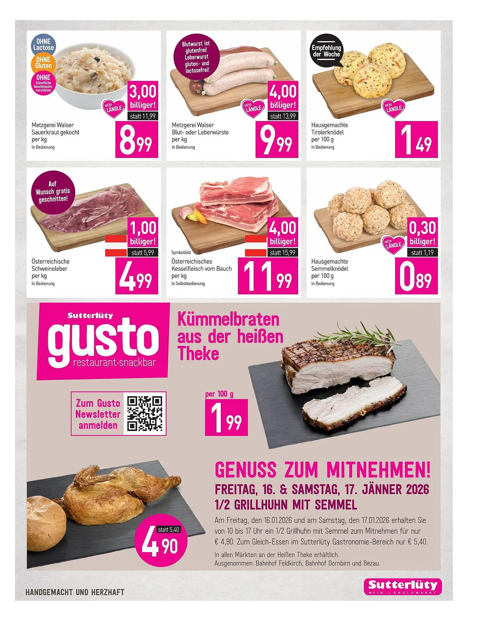 Sutterlüty Flugblatt von 15. Jänner bis 20. Jänner 2026 - Flugblätt seite 9