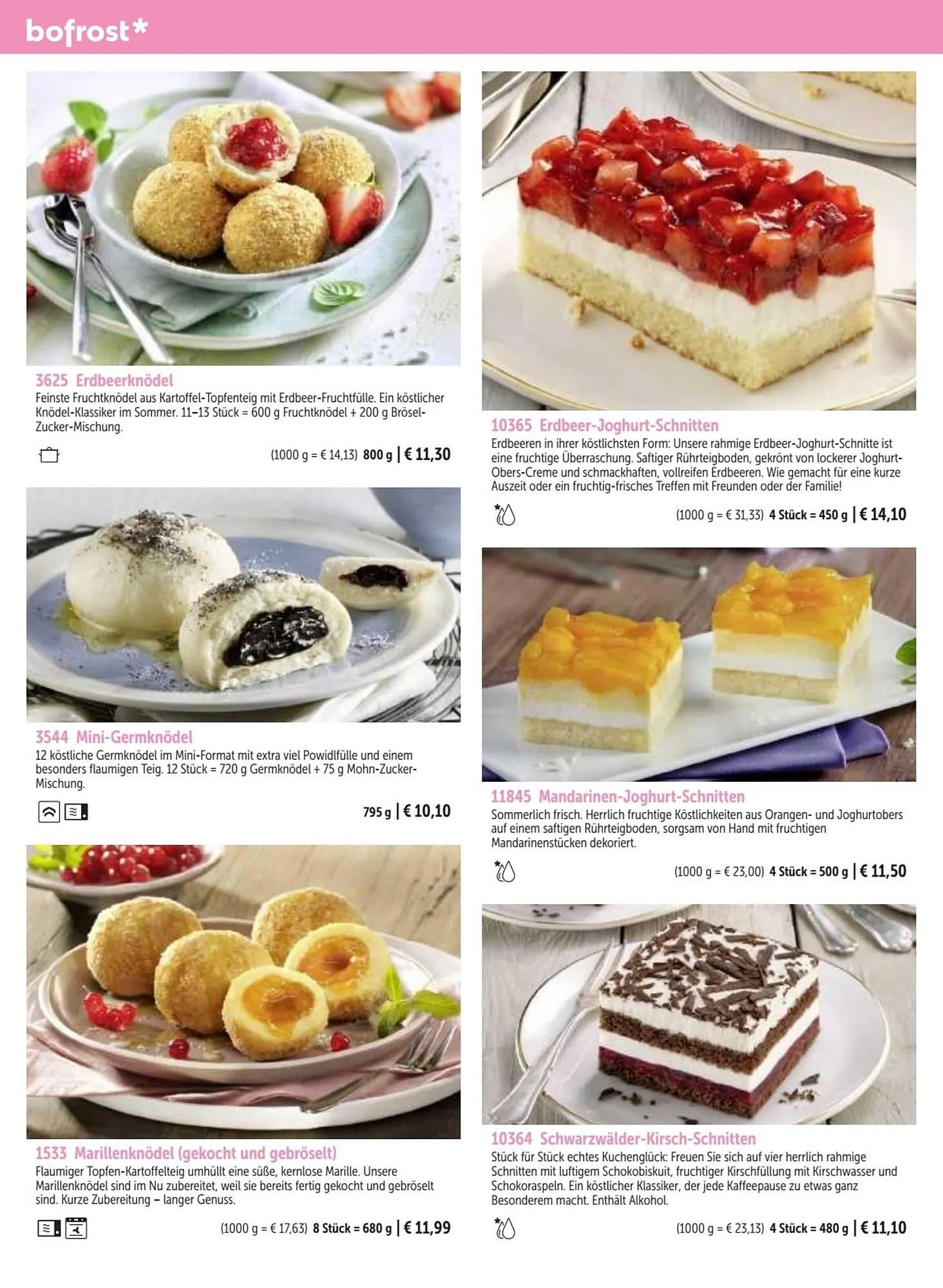 Bofrost Flugblatt von 25. September bis 29. Februar 2024 - Flugblätt seite  110