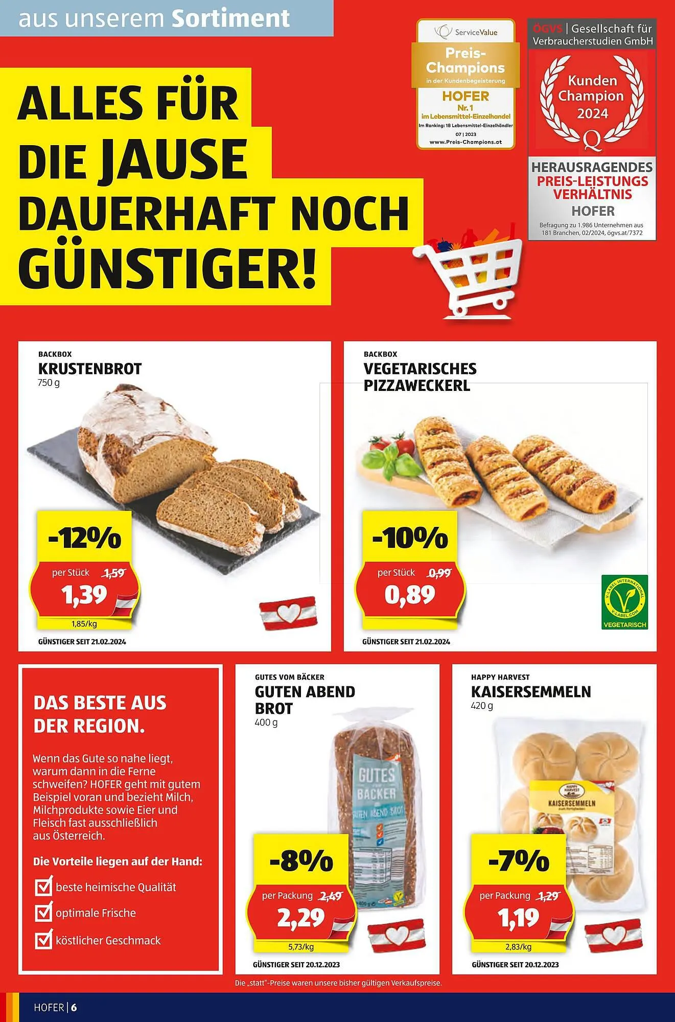 Hofer Flugblatt von 22. März bis 28. März 2024 - Flugblätt seite 6