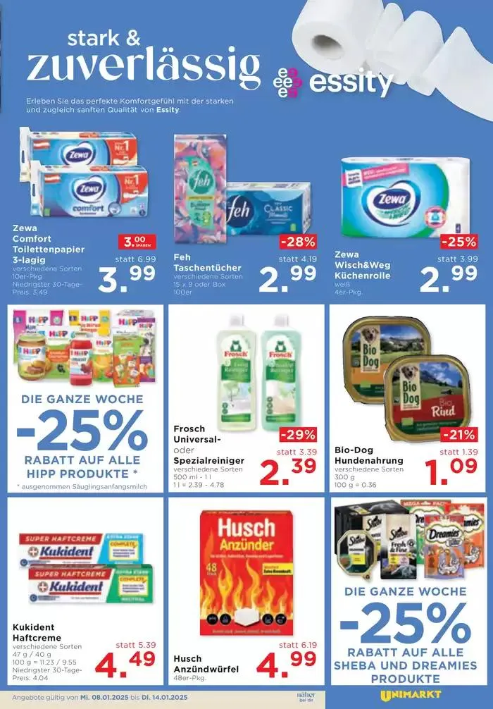 Unimarkt flugblatt von 8. Jänner bis 14. Jänner 2025 - Flugblätt seite  11