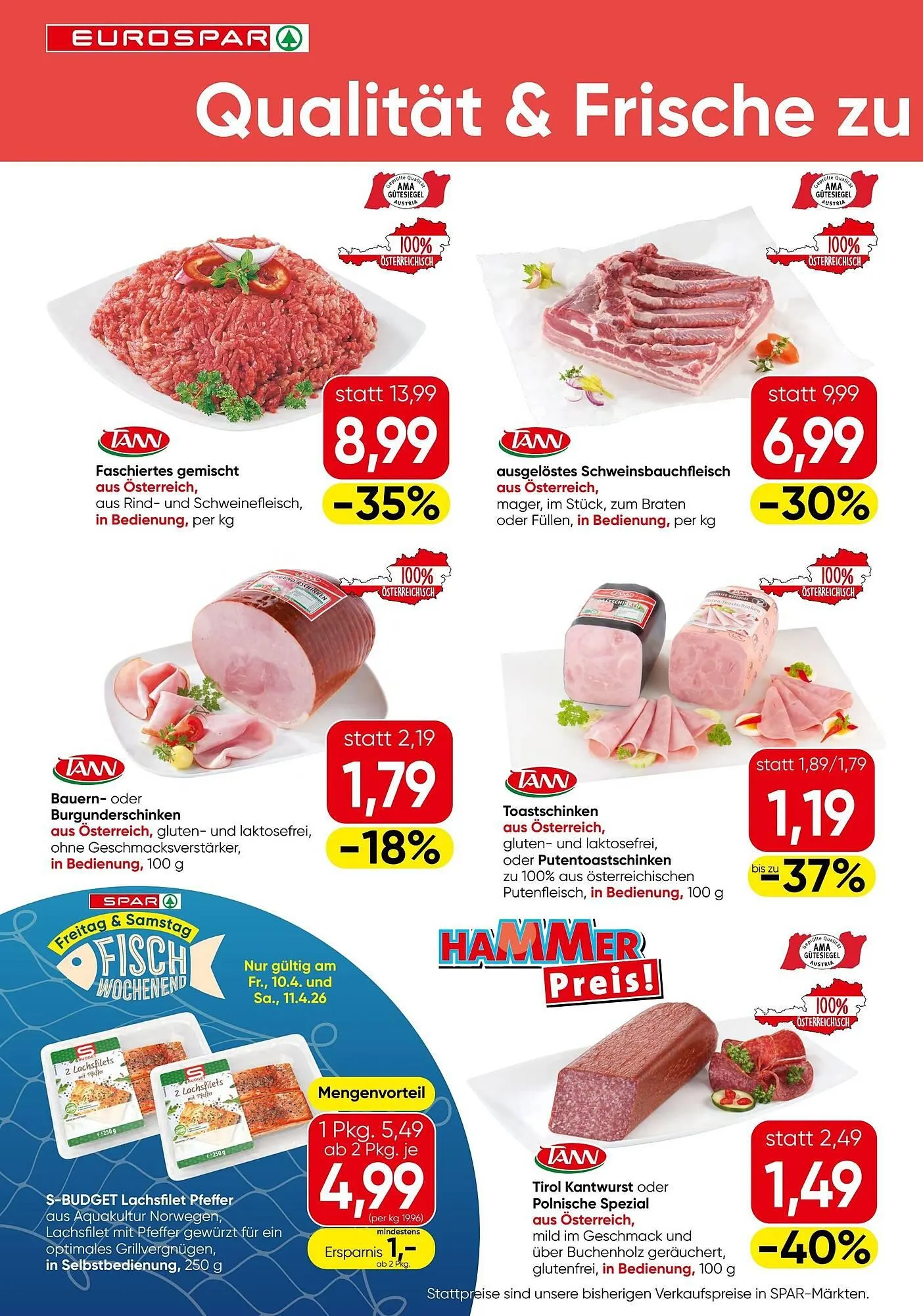 Eurospar Flugblatt von 9. April bis 22. April 2026 - Flugblätt seite  2