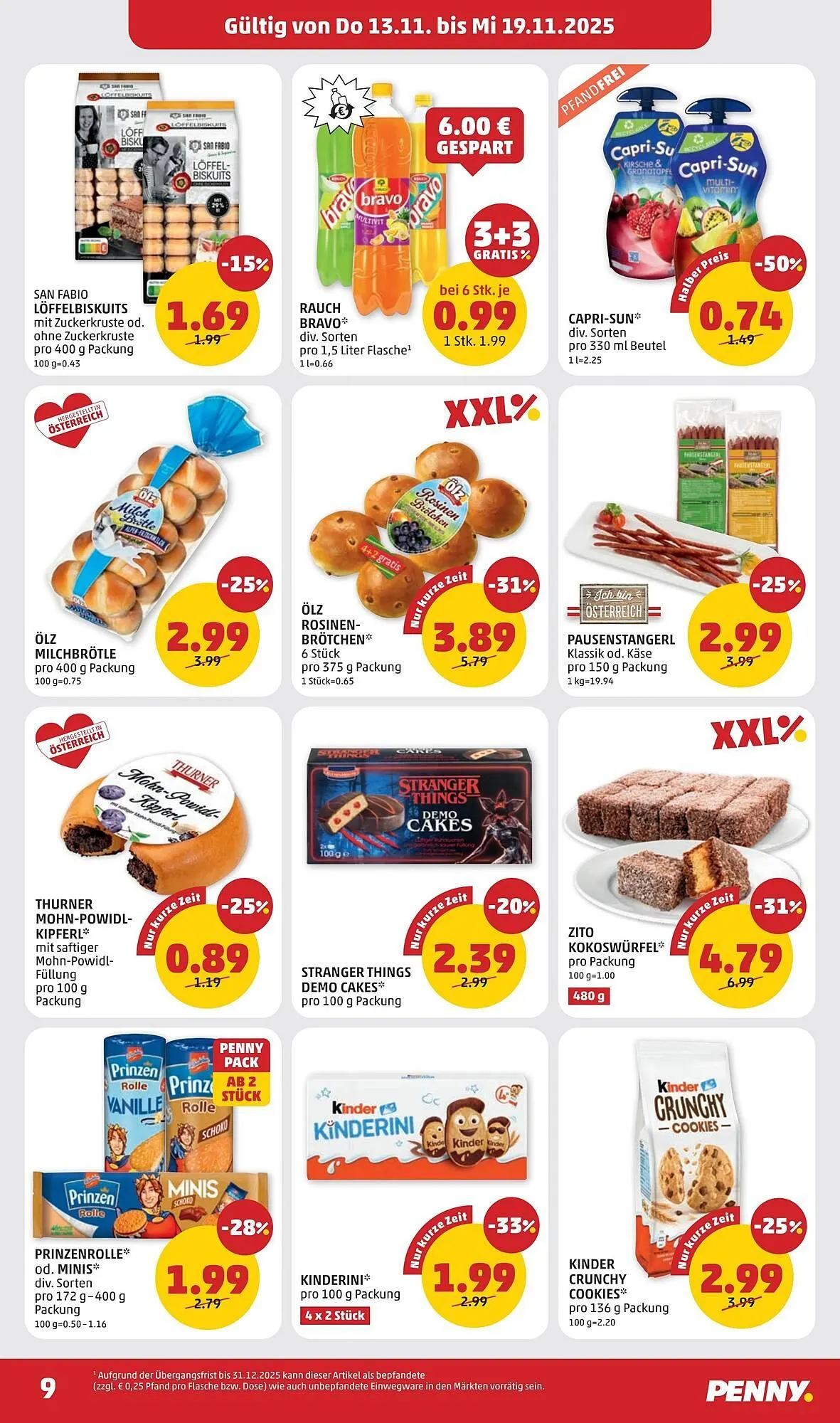 PENNY Flugblatt von 13. November bis 19. November 2025 - Flugblätt seite 9