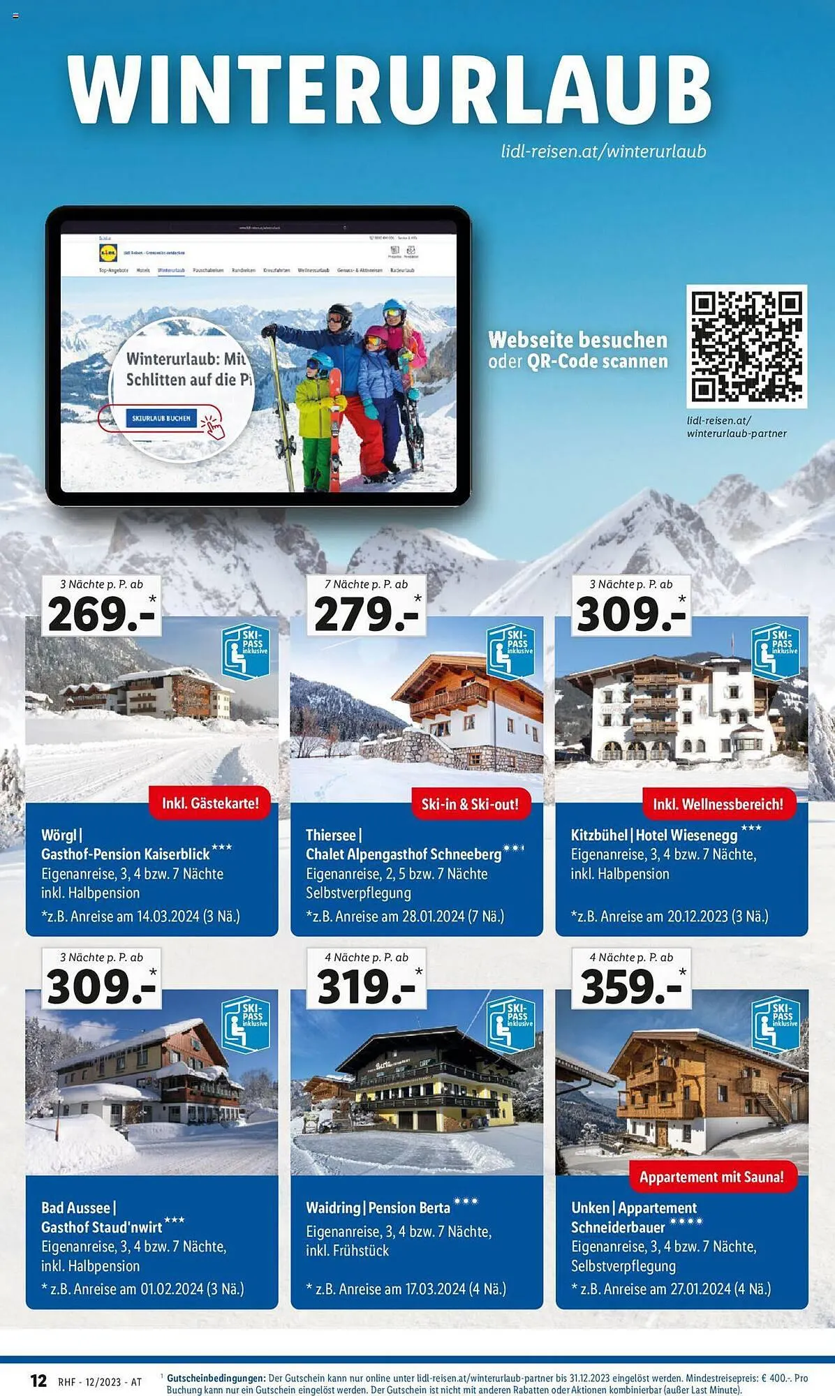 Lidl Flugblatt von 29. November bis 30. Dezember 2023 - Flugblätt seite 12