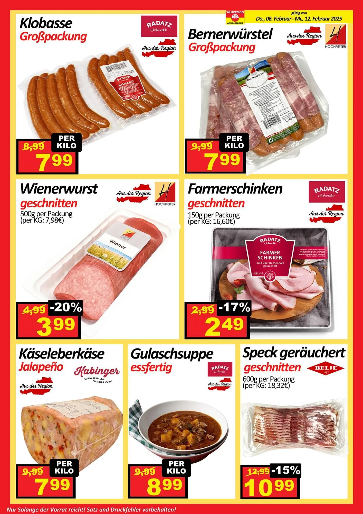 Wurstico Flugblatt von 6. Februar bis 12. Februar 2025 - Flugblätt seite  2