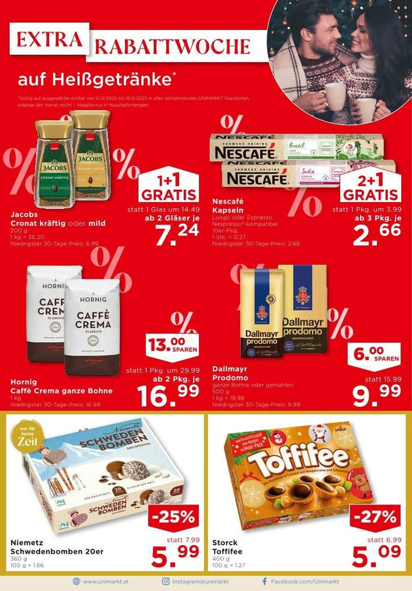 Unimarkt Flugblatt von 10. Dezember bis 16. Dezember 2025 - Flugblätt seite 2