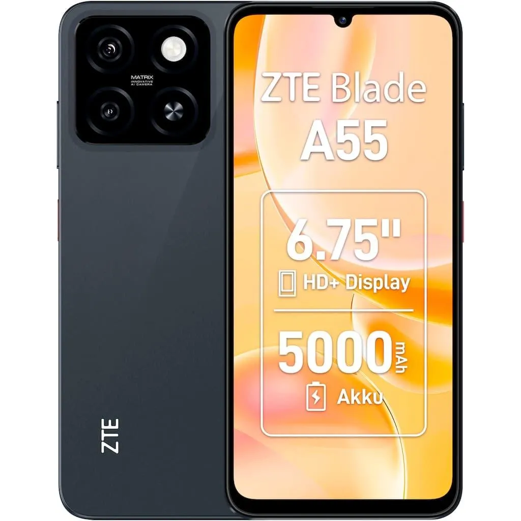 ZTE Smartphone »Blade A55« schwarz