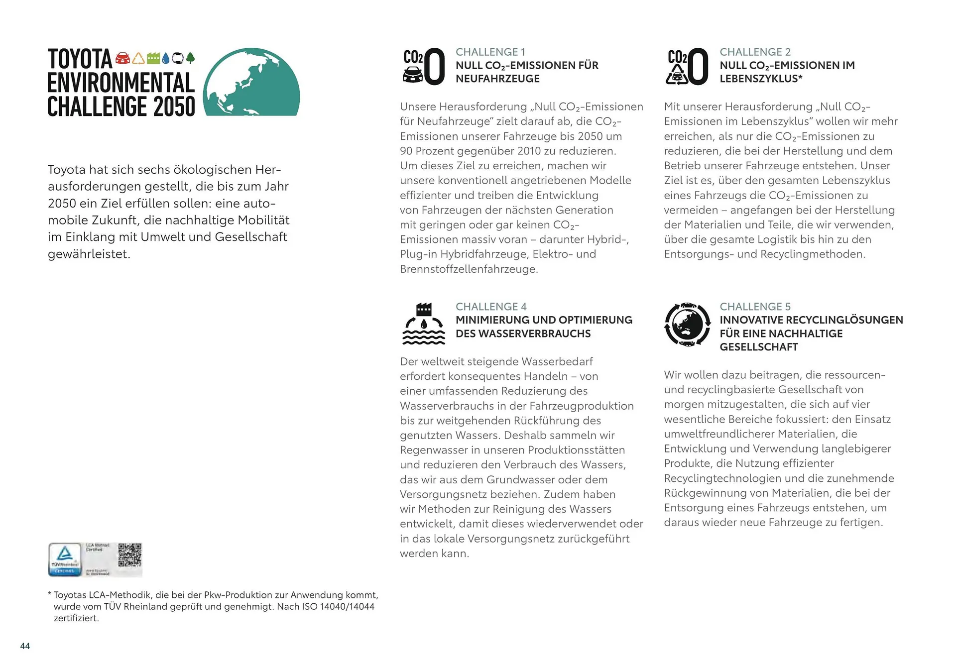 Toyota bZ4X Flugblatt von 11. Juli bis 9. Jänner 2025 - Flugblätt seite  44