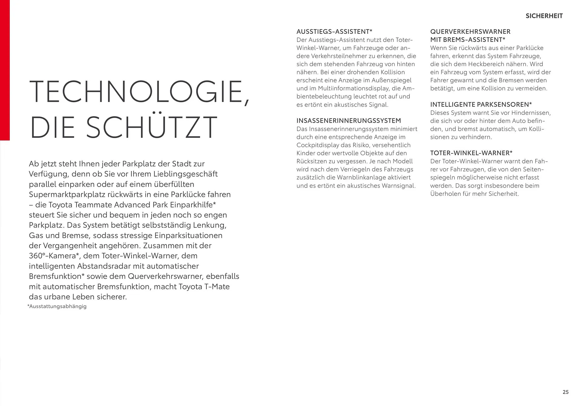 Toyota Flugblatt von 1. April bis 20. Oktober 2026 - Flugblätt seite 25
