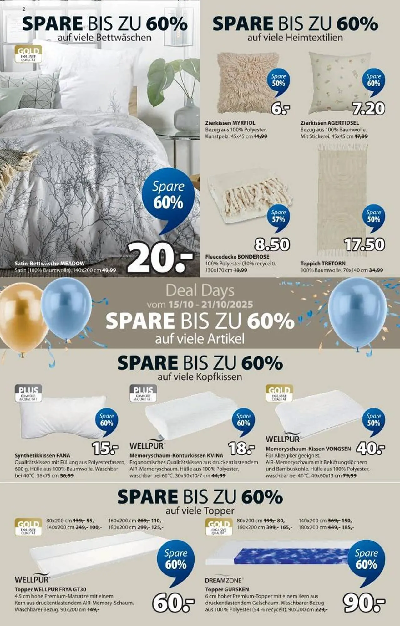 JYSK Flugblatt von 15. Oktober bis 26. Oktober 2025 - Flugblätt seite  2