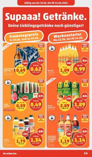 PENNY Flugblatt von 18. Juni bis 24. Juni 2026 - Flugblätt seite  14