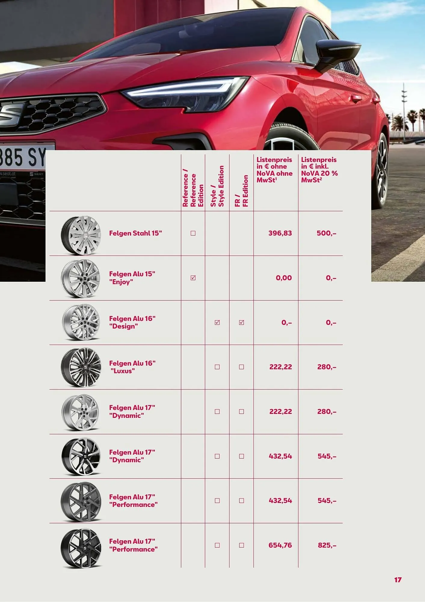 Seat Flugblatt von 13. Jänner bis 29. Dezember 2026 - Flugblätt seite  17