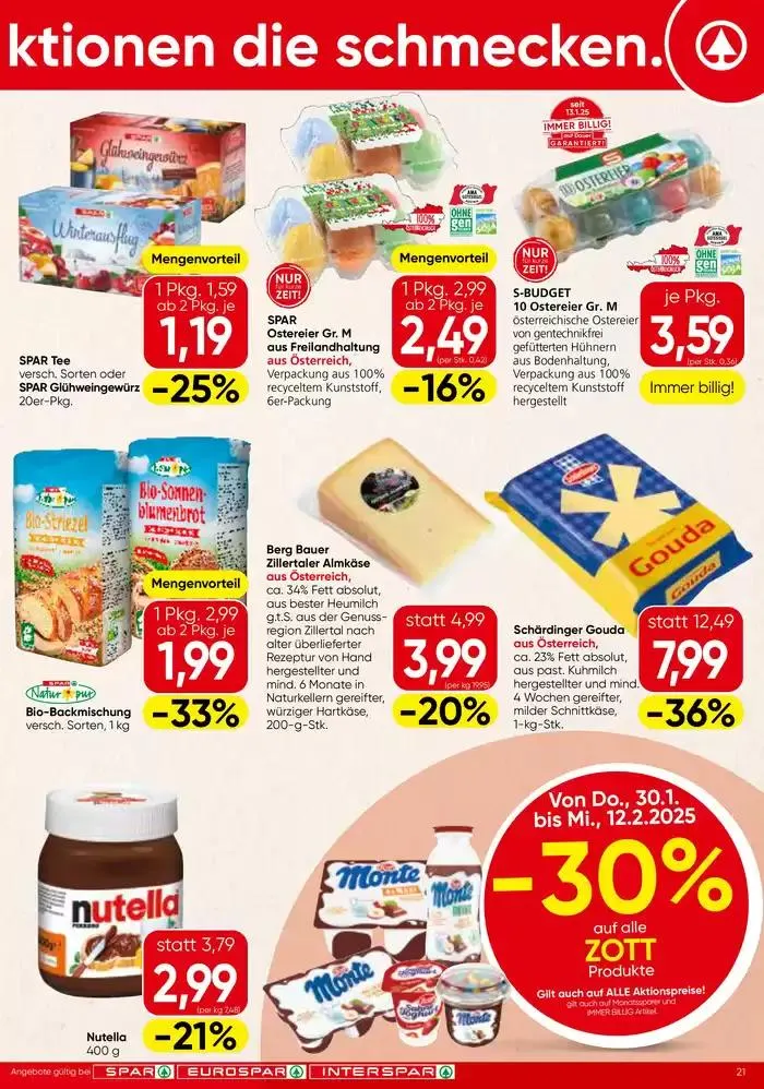 Tolles Angebot für alle Kunden von 29. Jänner bis 12. Februar 2025 - Flugblätt seite 21