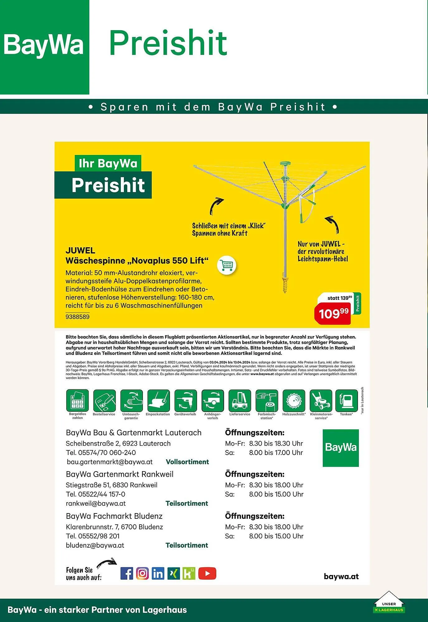 BayWa Flugblatt von 3. April bis 13. April 2024 - Flugblätt seite 32