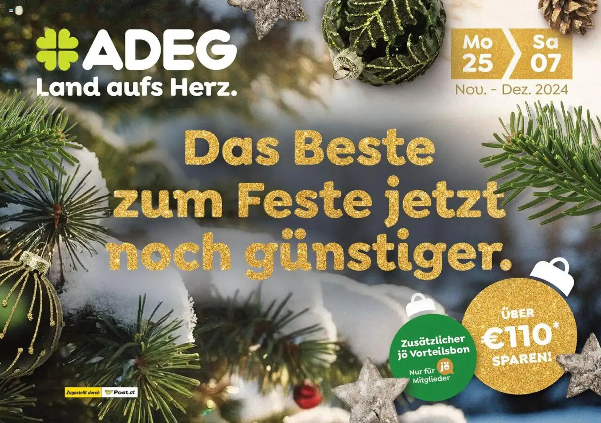 ADEG Flugblatt von 25. November bis 7. Dezember 2024 - Flugblätt seite  1