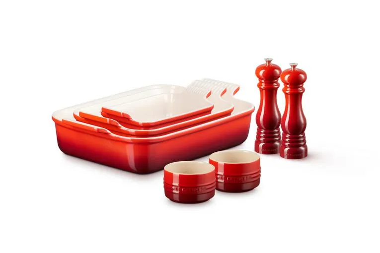 5-teiliges Steinzeug Basic-Set inklusive Mühlen