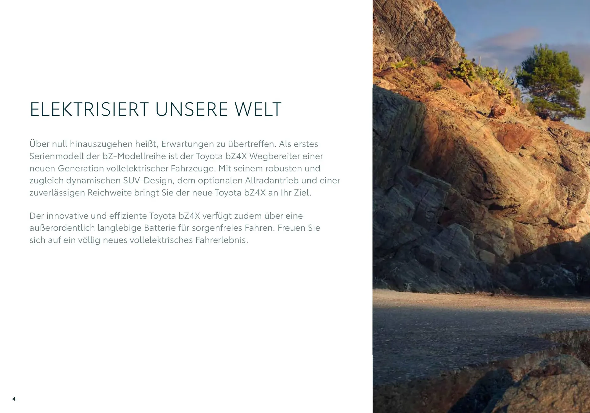 Toyota bZ4X Flugblatt von 11. Juli bis 9. Jänner 2025 - Flugblätt seite  4