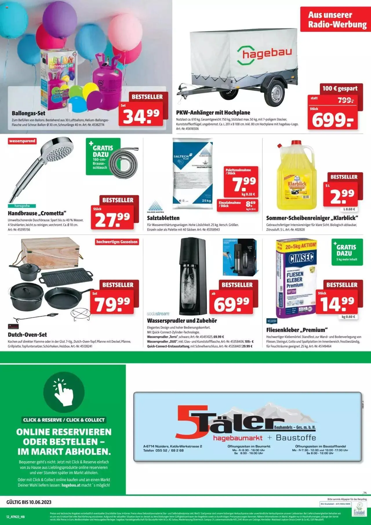 Hagebau Flugblatt von 28. Mai bis 31. Dezember 2023 - Flugblätt seite  12