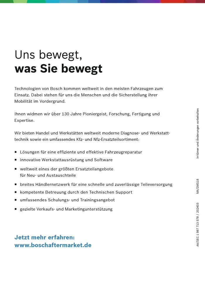 Werkstattausrüstung von Bosch von 21. Mai bis 31. Dezember 2024 - Flugblätt seite 148