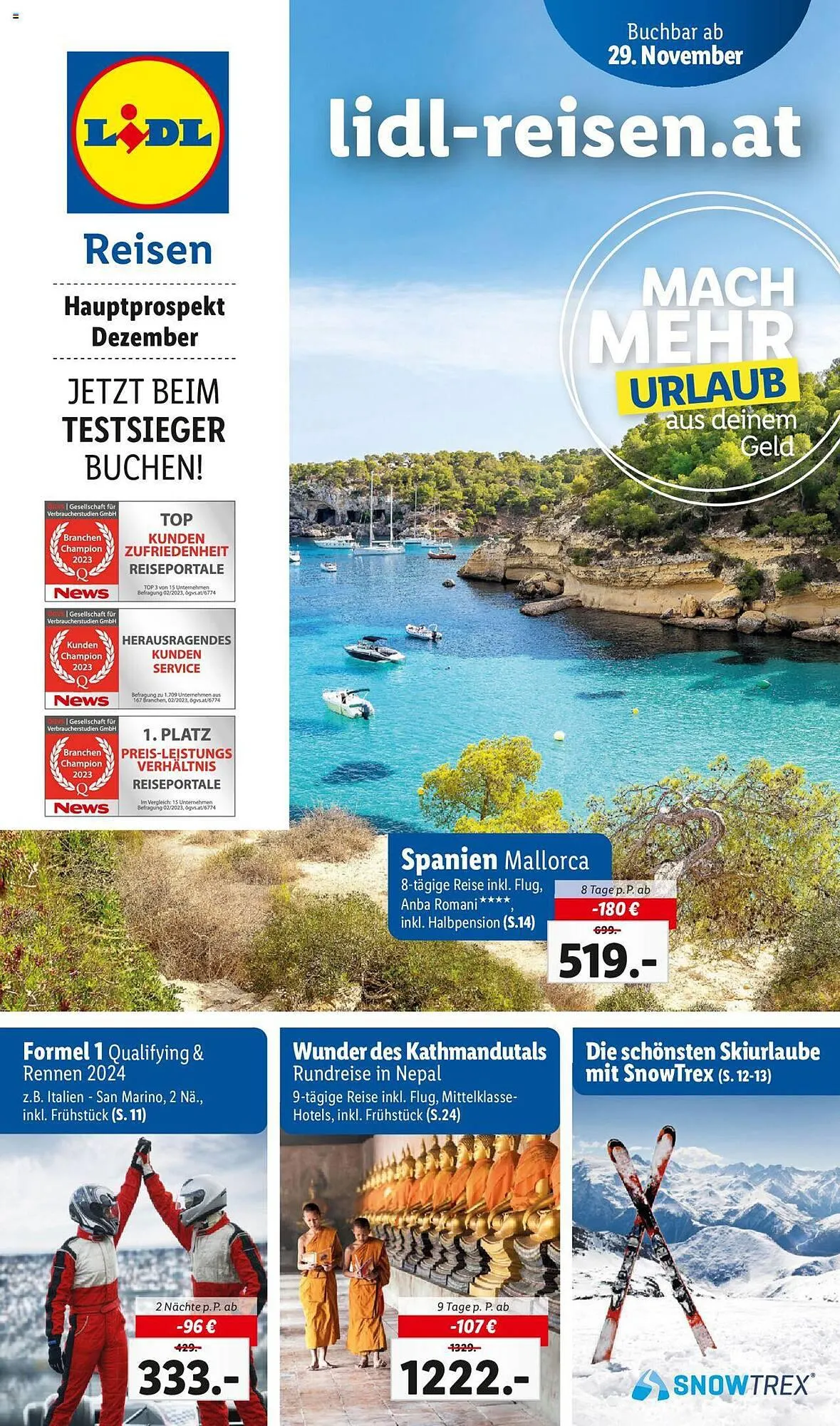 Lidl Flugblatt von 29. November bis 30. Dezember 2023 - Flugblätt seite 1