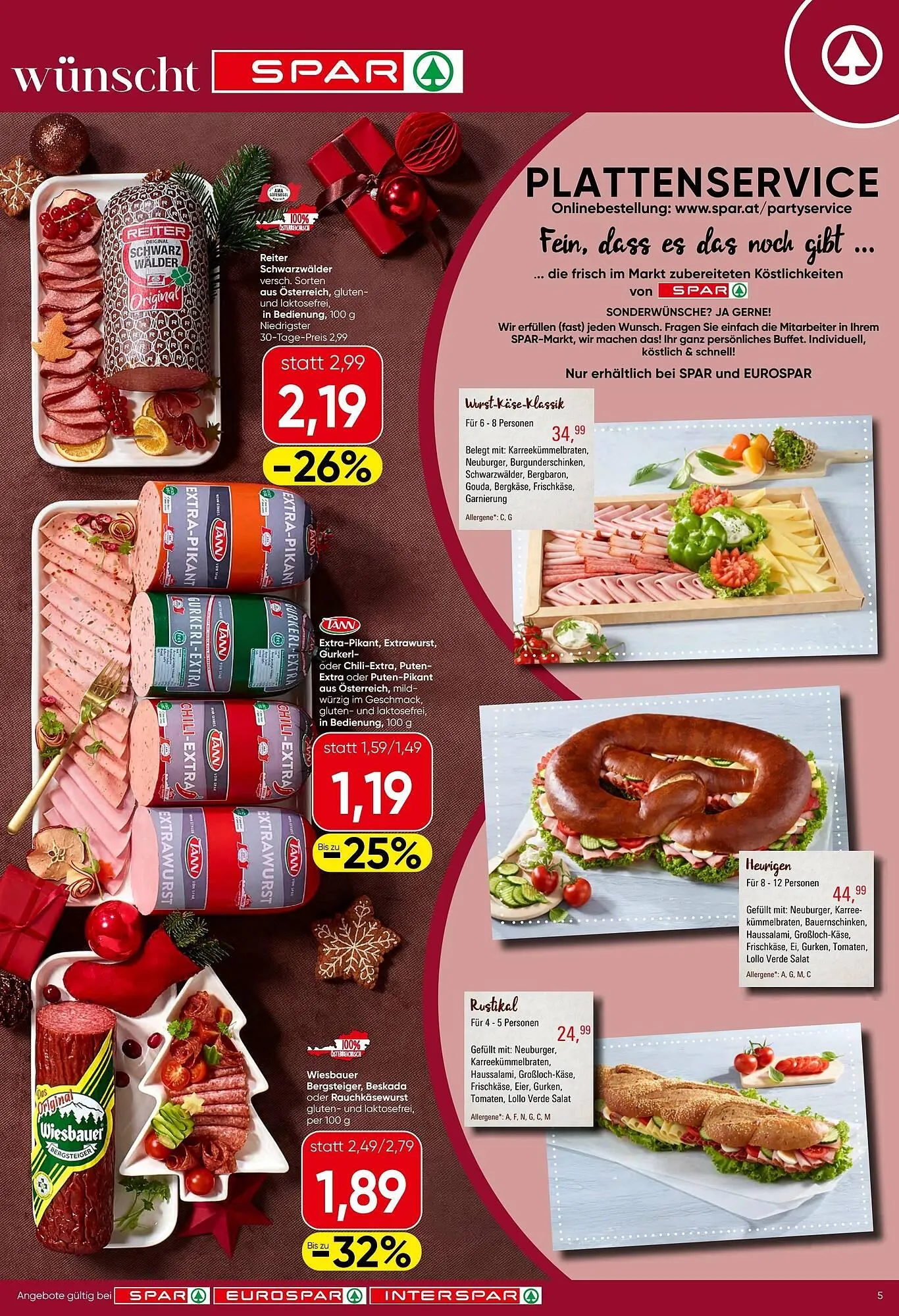 Spar Flugblatt von 18. Dezember bis 31. Dezember 2025 - Flugblätt seite  5