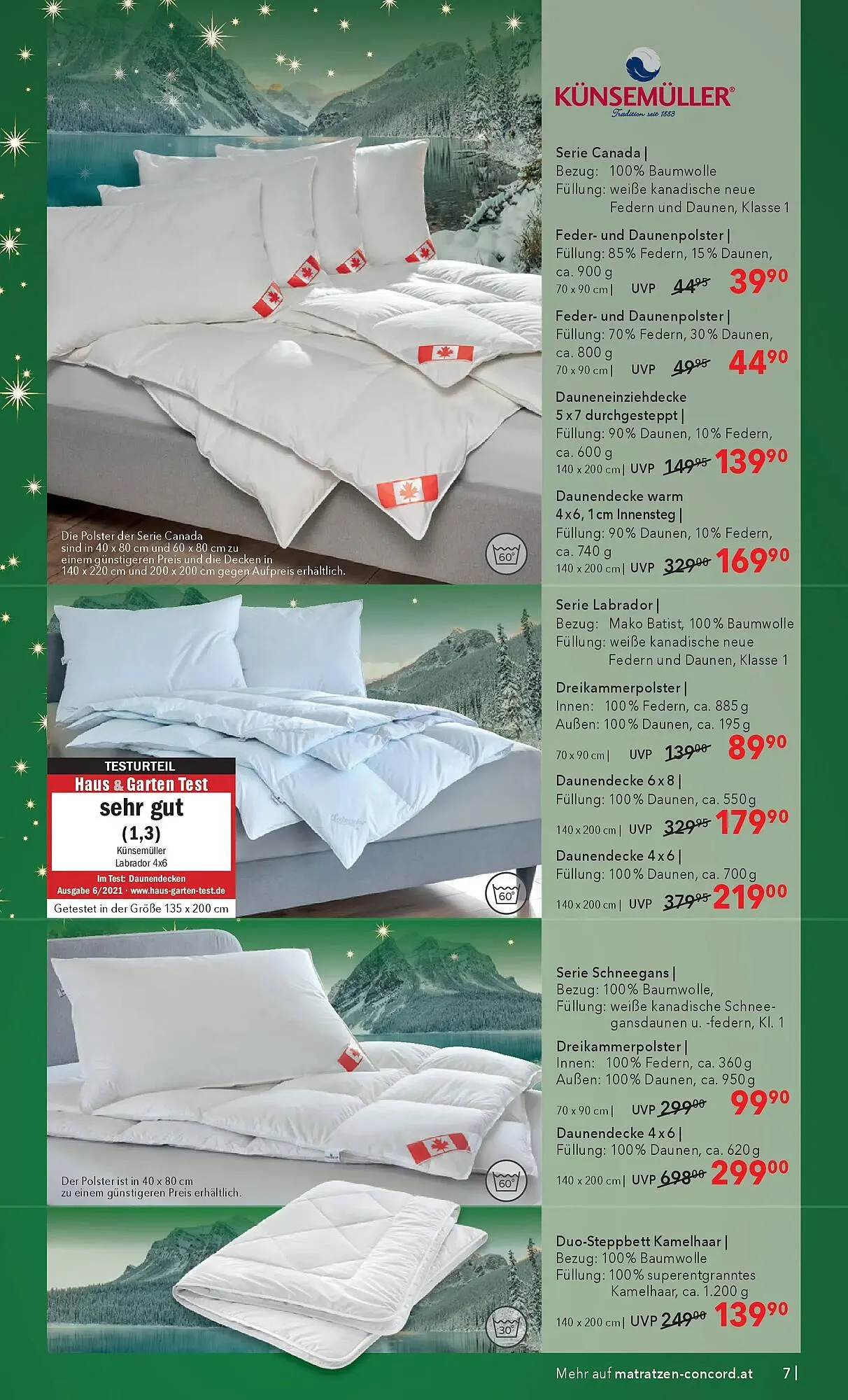 Matratzen Concord Prospekt von 3. Dezember bis 26. Dezember 2025 - Flugblätt seite  7