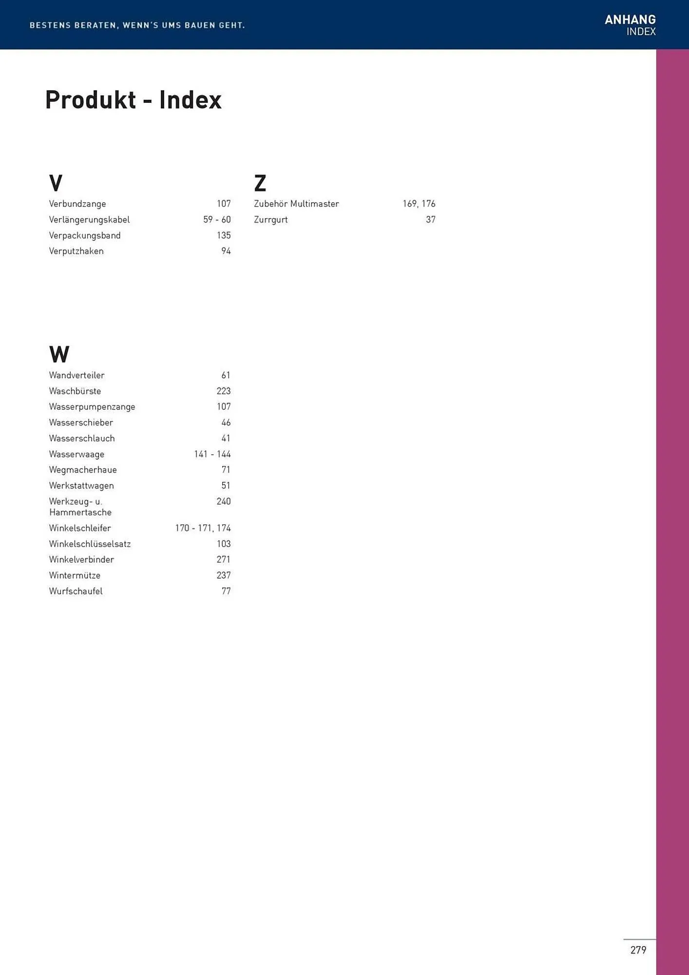 Würth Flugblatt von 22. Februar bis 31. Dezember 2024 - Flugblätt seite  279