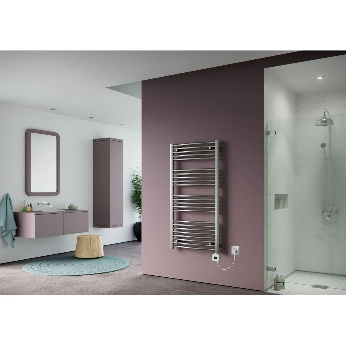 Ximax Elektrischer Handtuchwärmer C3 1172 x 600 mm 600 Watt Typ 7 Chrom