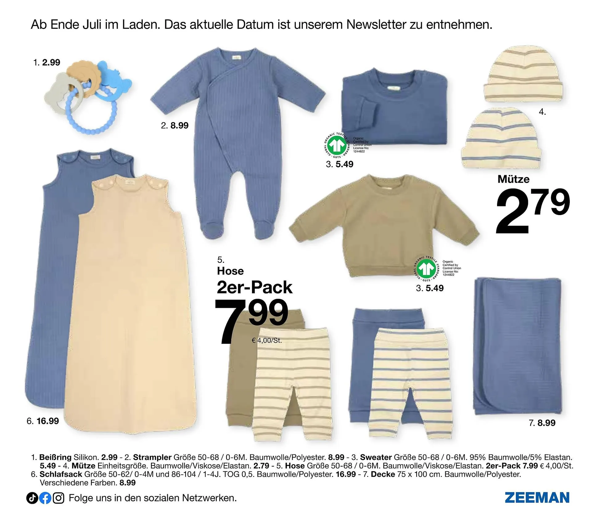 Zeeman Flugblatt von 18. Juli bis 30. November 2025 - Flugblätt seite 5