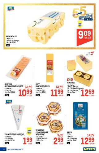 METRO Flugblatt Food - Metro Profi von 3. September bis 16. September 2026 - Flugblätt seite  22
