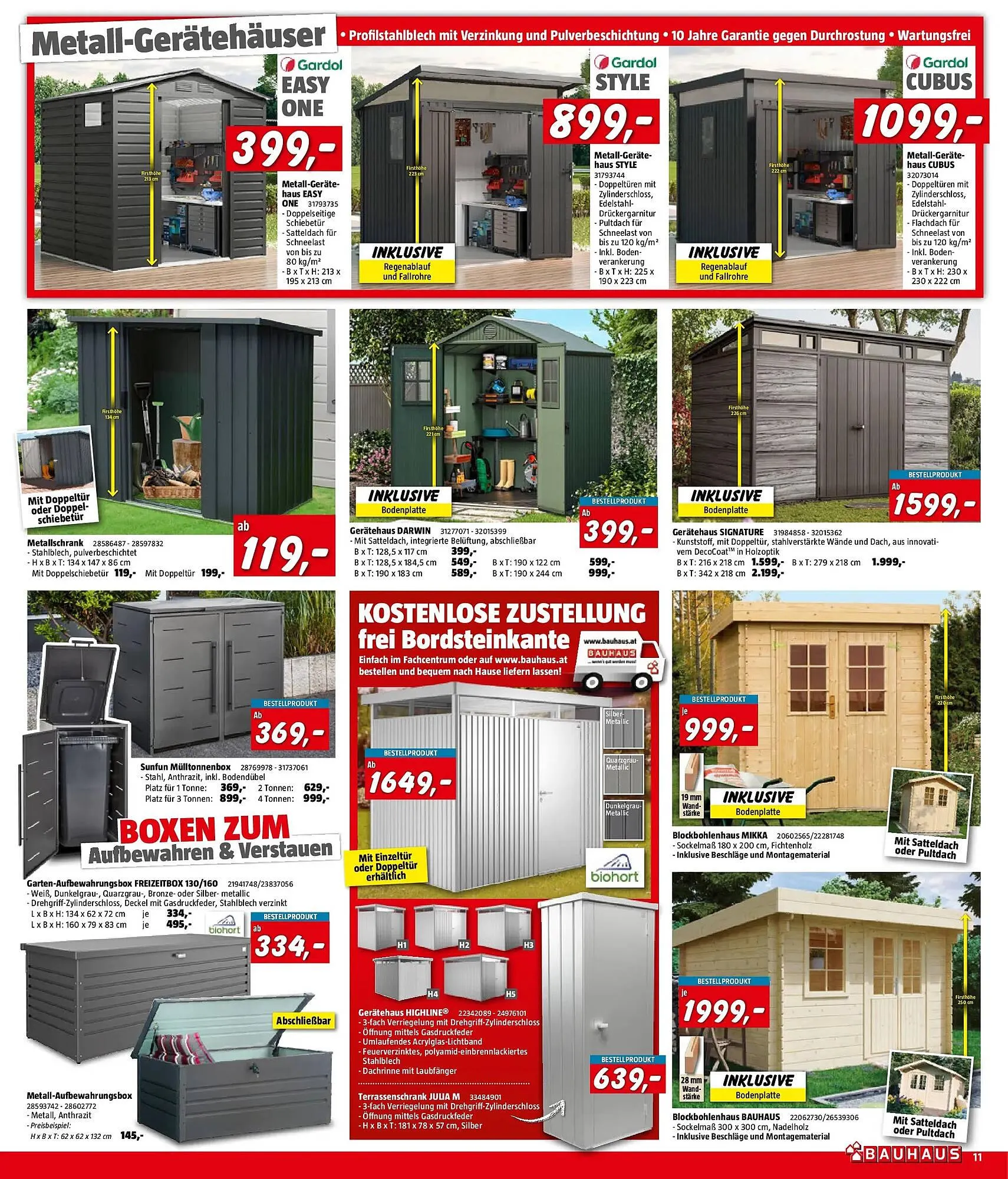 Bauhaus Flugblatt von 1. April bis 21. April 2026 - Flugblätt seite  11